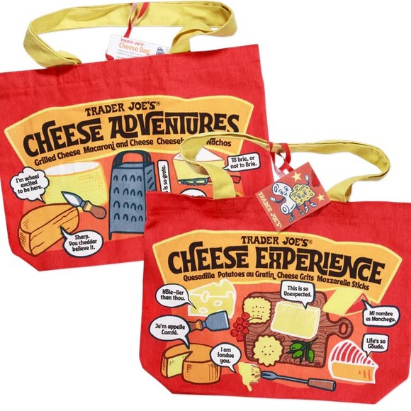Trader Joe'S Other - Trader Joe's Red Cheese Adventures Tote Bag